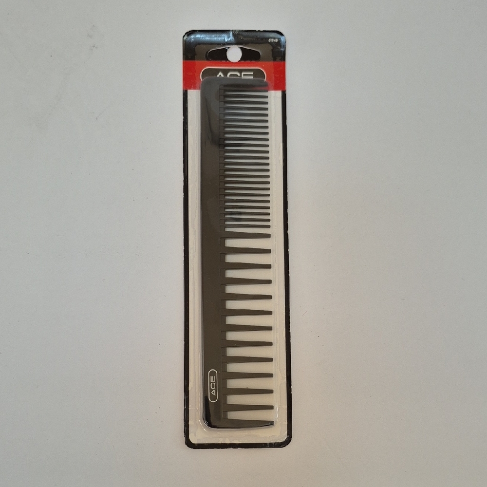 Vintage Ace Black Hair Comb Wide Tooth  61848 Y2K 2008